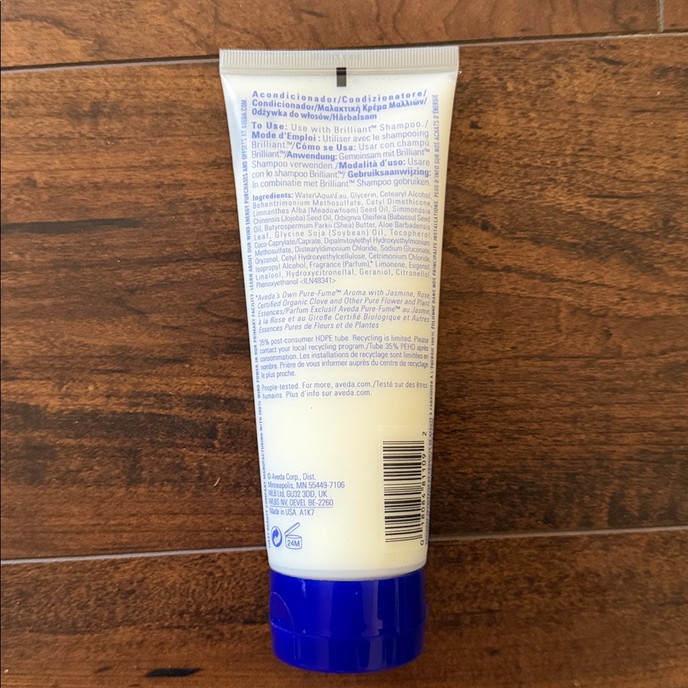 Aveda Brilliant Conditioner - Cream with Blue Accents - Picture 2 of 3